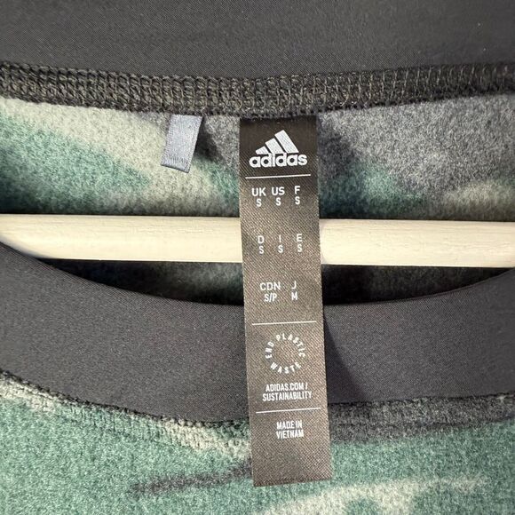 Adidas Mens Texture Printed Camo Golf Crewneck Sweatshirt Size Small - Picture 7 of 10